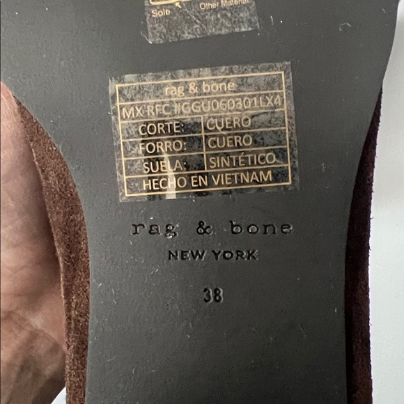 New rag & bone Rover Chelsea Ankle Boot in Mocha Suede Size 38 - Picture 7 of 10